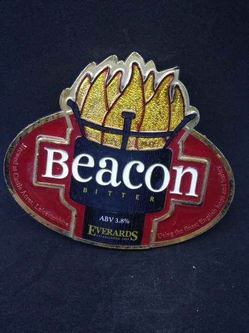 Beacon bitter draft beer sign