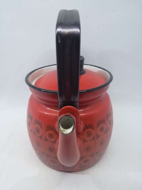 Small 3 cup enamel kettle