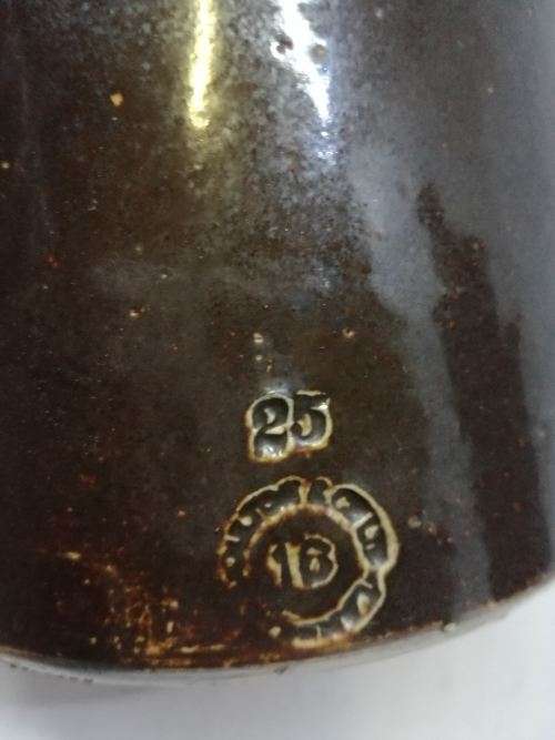 Big stoneware bottle