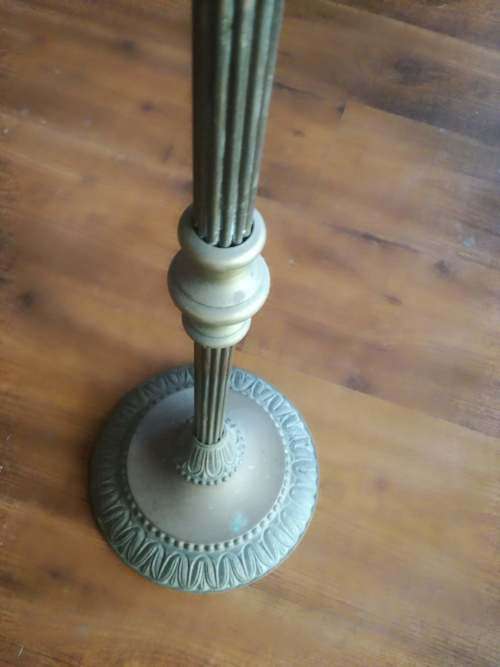 Solid brass standing ashtray