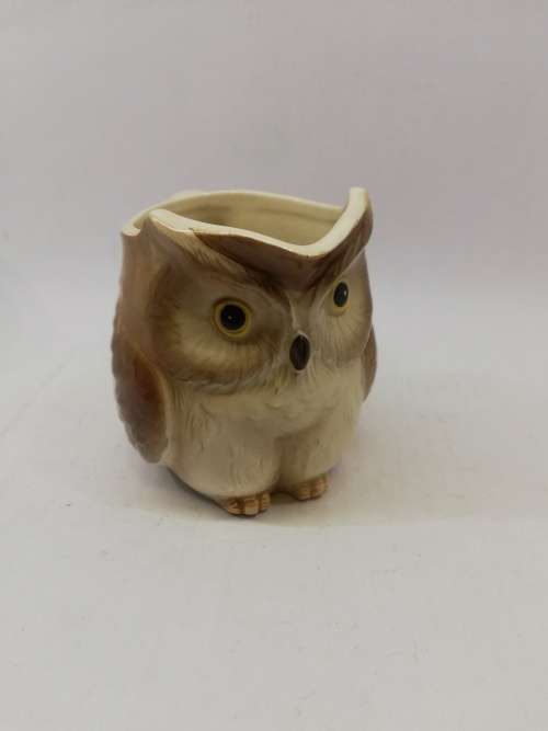 VINTAGE  owl milk jug