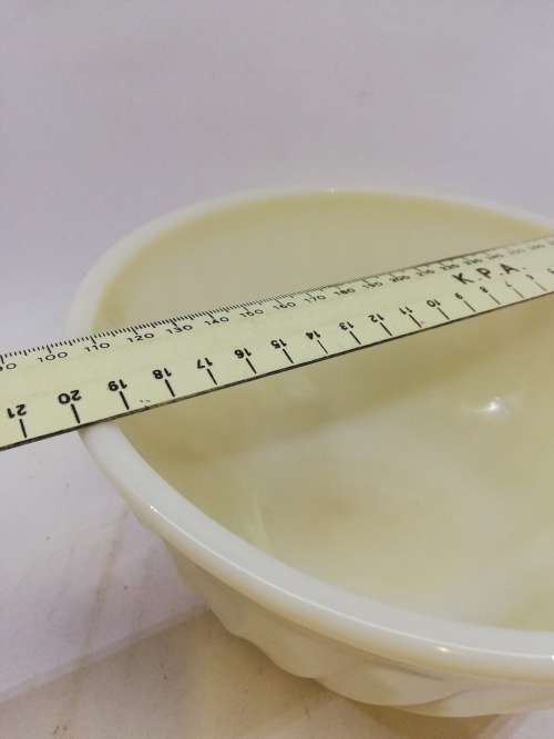 Milk glass Fire King mixing bowl