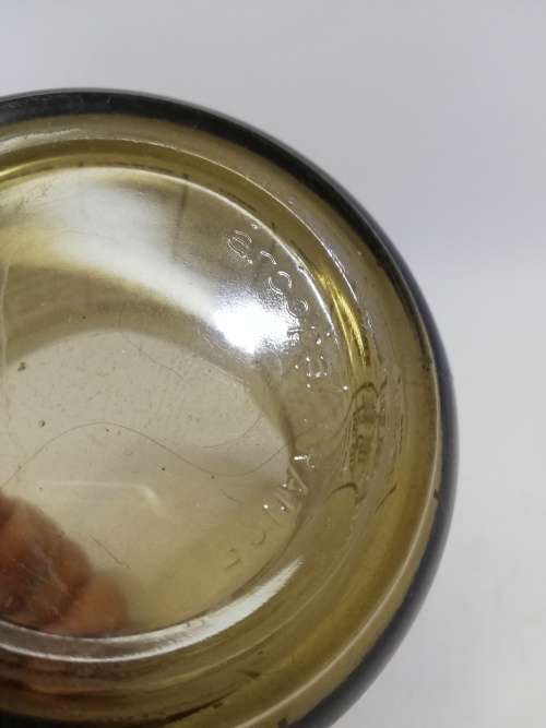 Brown Arcopal France glass measuring jug