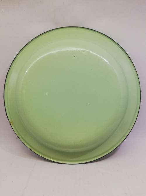 Enamel plates Green heavy enamel