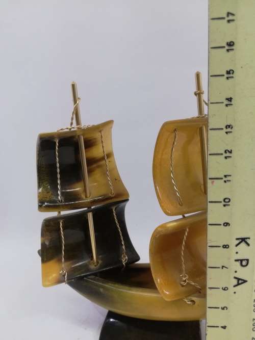 Real Horn boat ornament