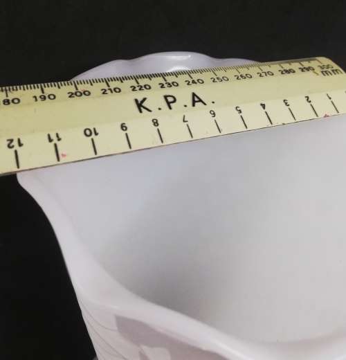 VINTAGE WHITE MILK GLASS HOBNAIL VASE FLUTED