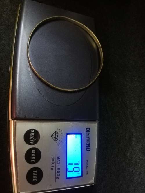 Sterling silver bangle 7.9