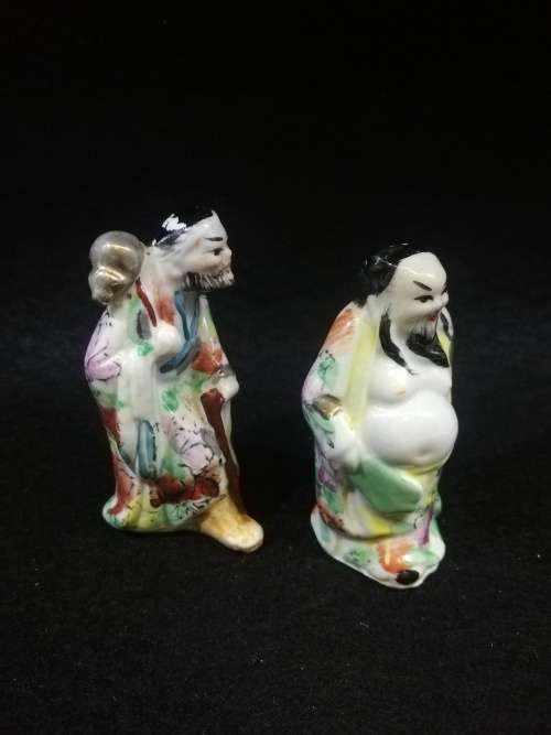 Vintage hand painted oriental figurines