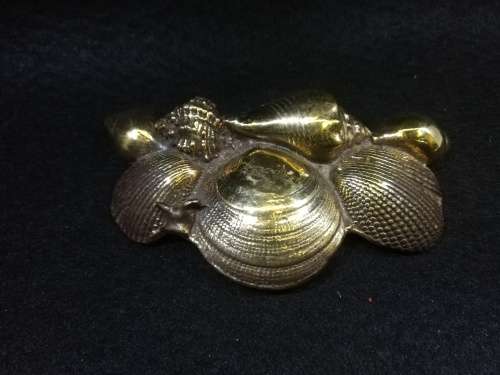 Brass Shell  belt buckle