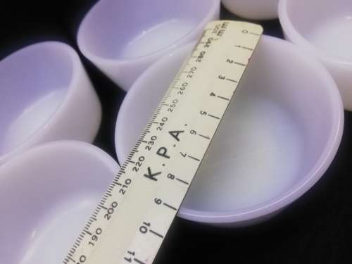 Set of small Fire King bowls