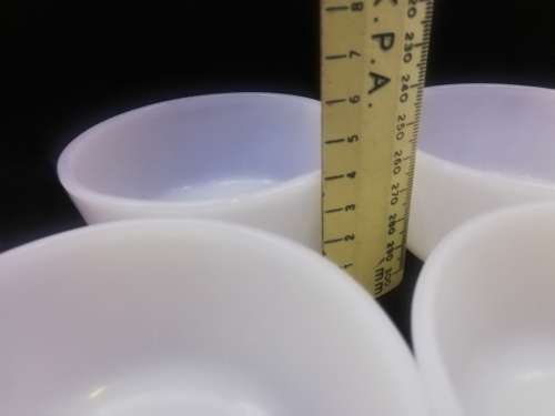 Set of small Fire King bowls