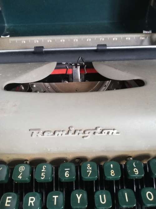 Remington Typewriter in case
