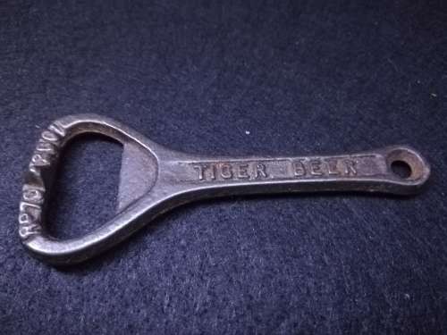 Bottle opener, cast iron, `Tiger Beer`