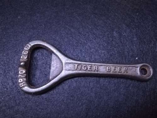 Bottle opener, cast iron, `Tiger Beer`