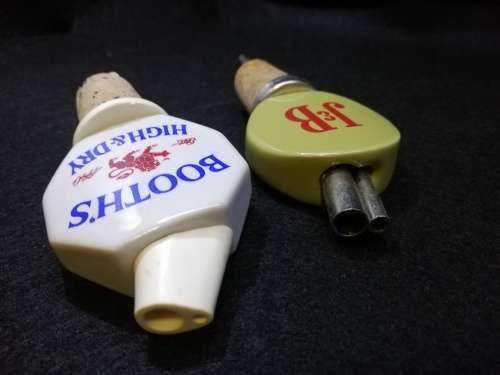 J&B and Booth`s pourers