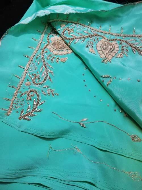 Bead Work Saree