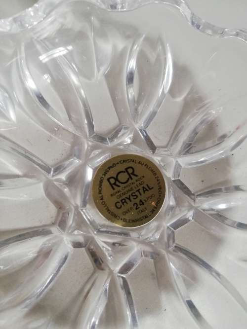 Vintage RCR Round Crystal Trinket Box