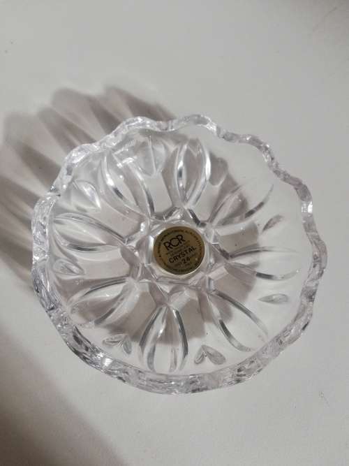 Vintage RCR Round Crystal Trinket Box