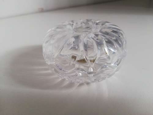 Vintage RCR Round Crystal Trinket Box