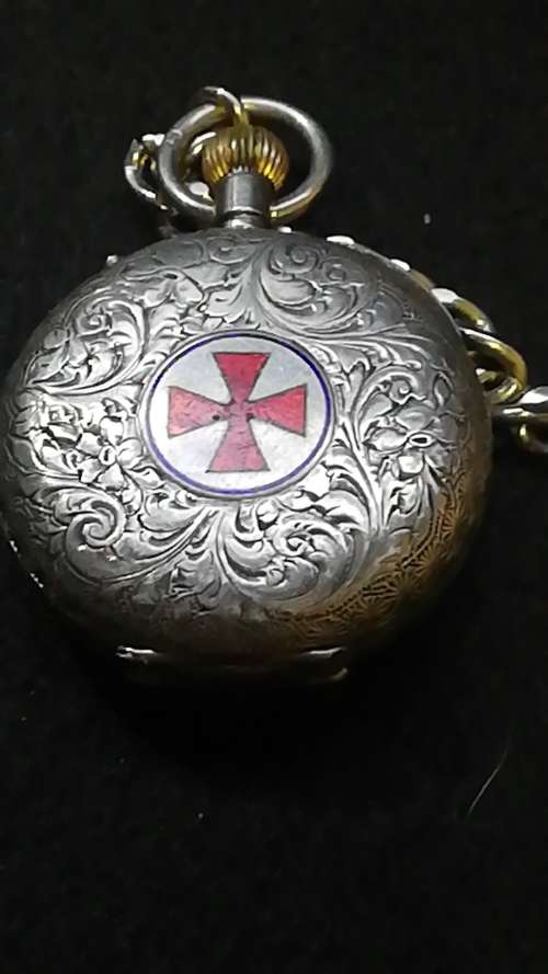 Silver pocket watch - not tested