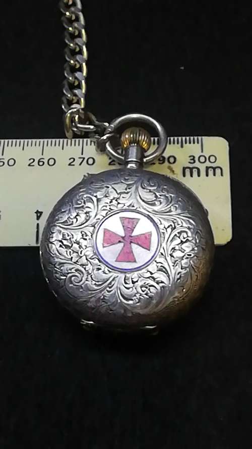 Silver pocket watch - not tested