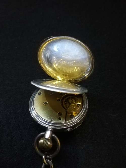 Silver pocket watch - not tested