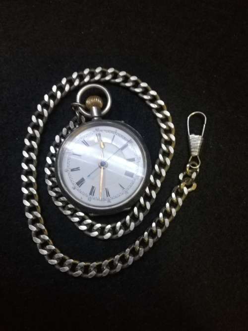 Silver pocket watch - not tested