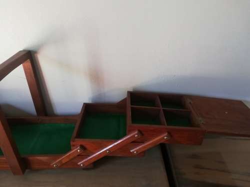 Wooden 3 tier fold out box