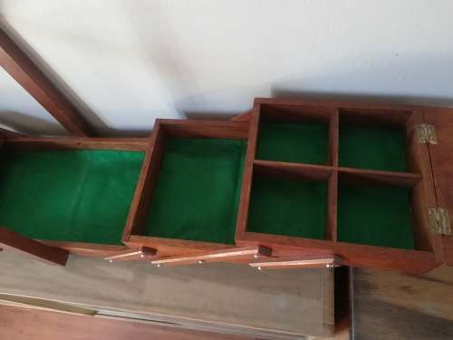 Wooden 3 tier fold out box