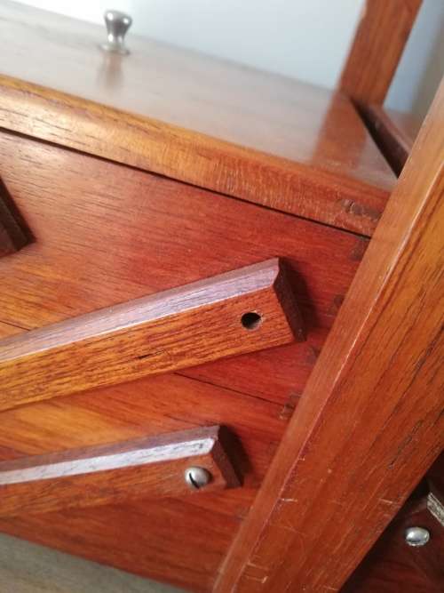 Wooden 3 tier fold out box