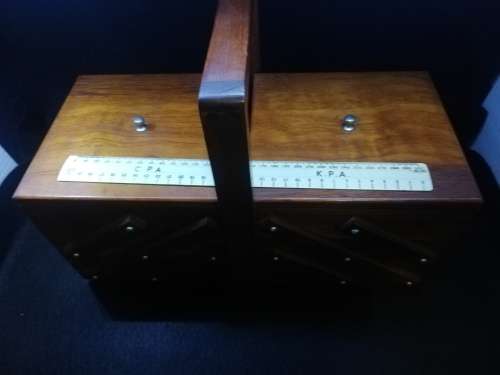 Wooden 3 tier fold out box