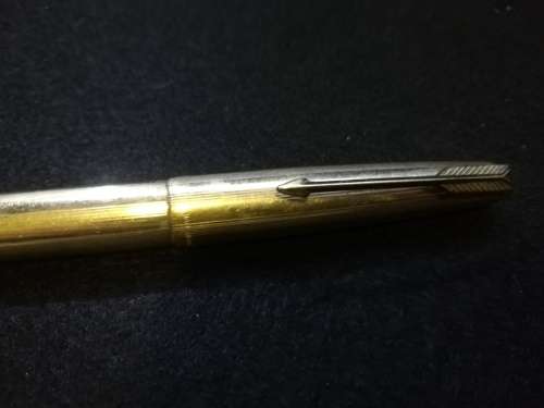 Parker rolled gold fountain pen - for spares I think - 14k nib