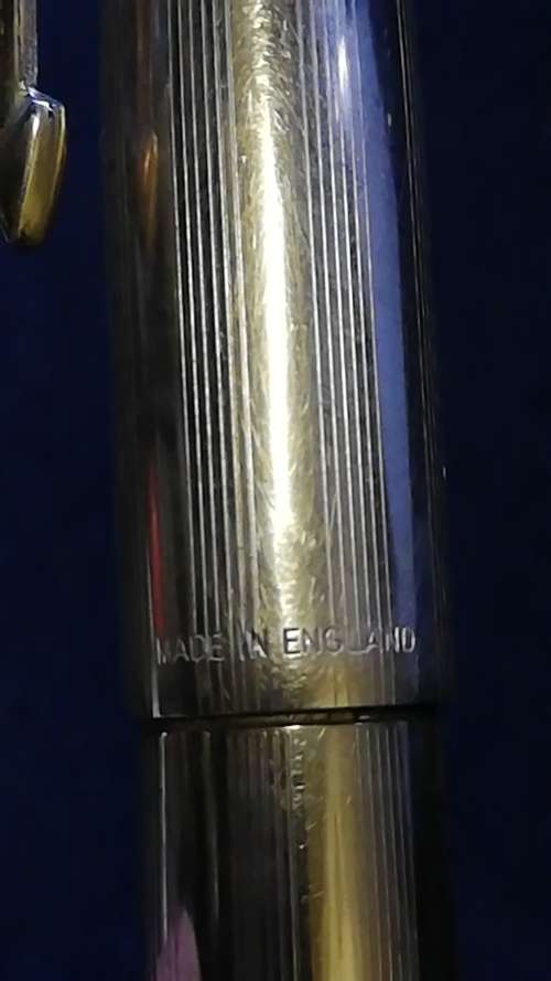 Parker rolled gold fountain pen - for spares I think - 14k nib