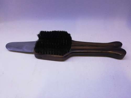 Vintage traveling hanger/brush/shoe horn in one