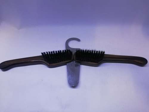 Vintage traveling hanger/brush/shoe horn in one