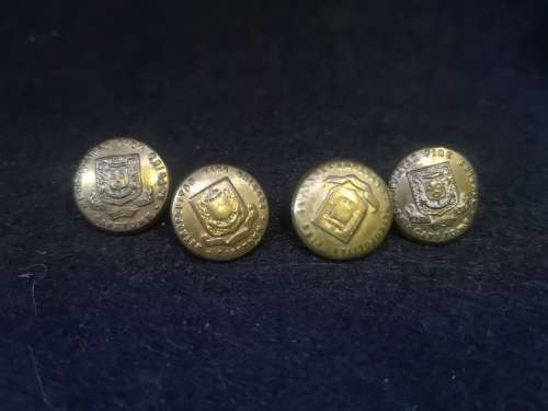 Brass buttons - Fire Brigade Cape Town