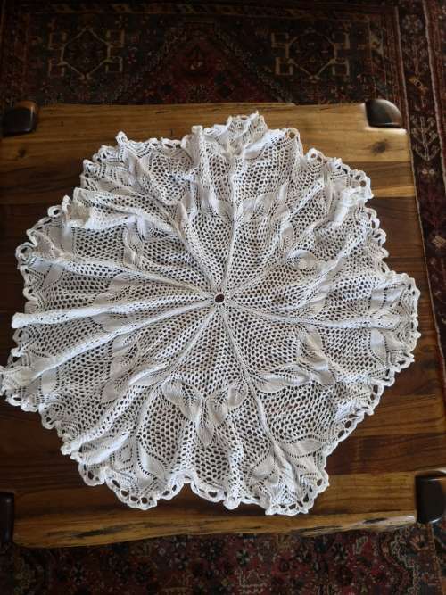 Hand crocheted on a 80x80 table