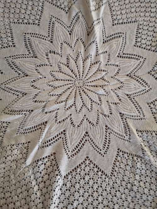Hand crocheted on a 80x80 table