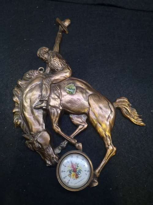 Horse Krugersdorp thermometer - copper