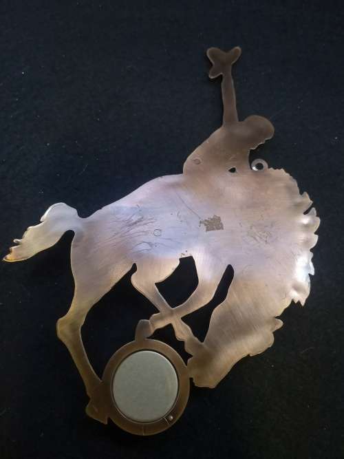 Horse Krugersdorp thermometer - copper