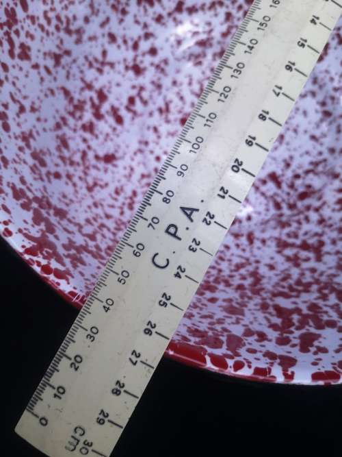 Enamel Splaterware mixing bowl