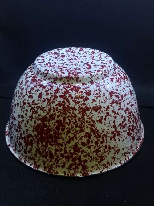 Enamel Splaterware mixing bowl