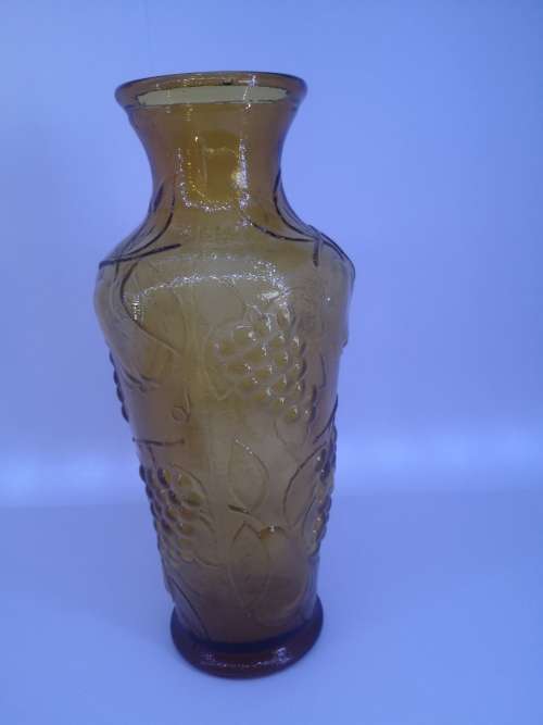 Amber glass vase - made in Italy