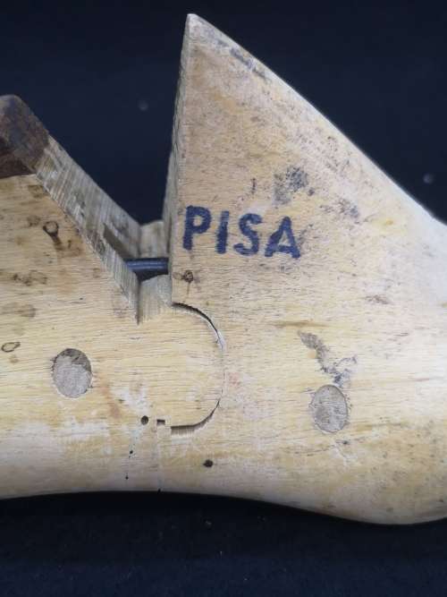 Wooden shoemakers` shoe last / form Cobbler