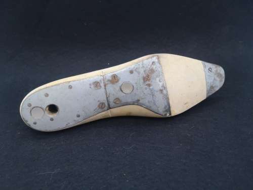 Wooden shoemakers` shoe last / form Cobbler
