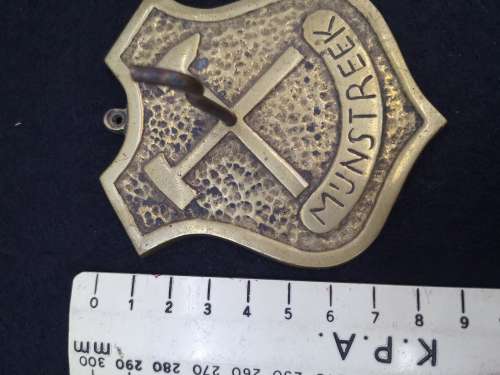 Munstreek brass plaque key holder