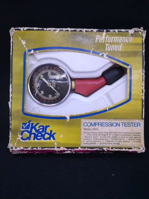 Vintage compression tester in box