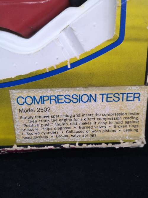 Vintage compression tester in box