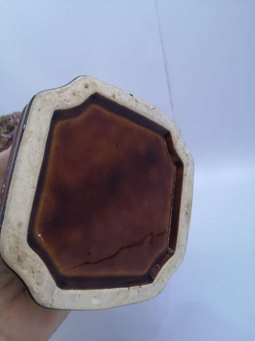 Ceramic vintage vase - Boy carrying basket