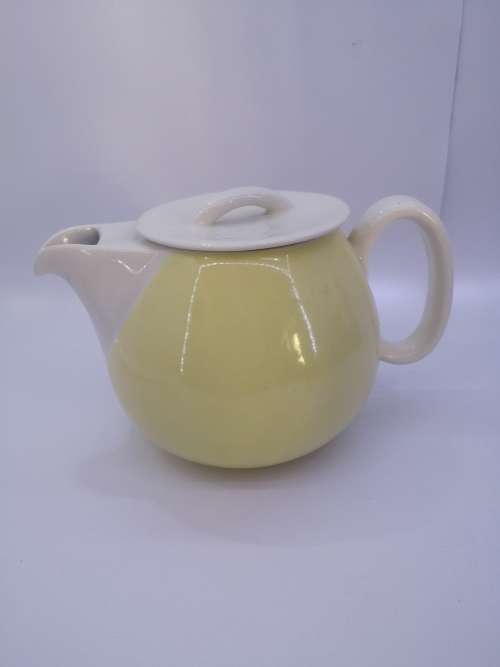 Continental china yellow tea pot